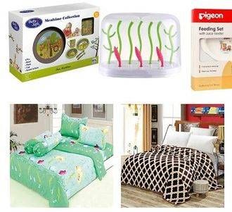 Promo Harga BABY SAFE/ PIGEON Perlengkapan Bayi/ VILAROSE Bed Sheet  - Carrefour