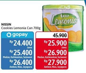 Promo Harga NISSIN Cookies Lemonia 650 gr - Alfamidi