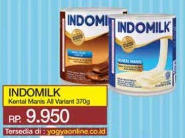 Promo Harga Indomilk Susu Kental Manis All Variants 370 gr - Yogya