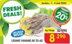 Promo Harga Udang Vanamae AK55-60 100 gr - Superindo