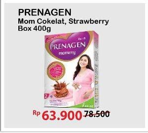 Promo Harga PRENAGEN Mommy Velvety Chocolate, Lovely Strawberry 400 gr - Alfamart