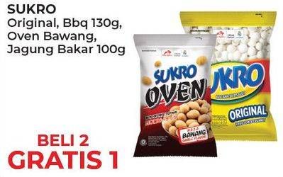 Promo Harga DUA KELINCI Kacang Sukro 130gr/Kacang Oven 100gr  - Alfamart