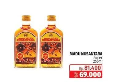 Promo Harga Madu Nusantara Madu Super 250 ml - Lotte Grosir
