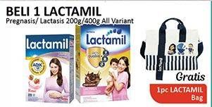 Promo Harga LACTAMIL Pregnasis/Lactasis 200g/400g  - Alfamidi