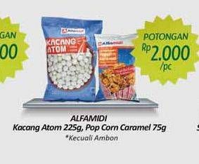 Promo Harga ALFAMIDI Kacang Atom/ALFAMIDI Popcorn Caramel  - Alfamidi