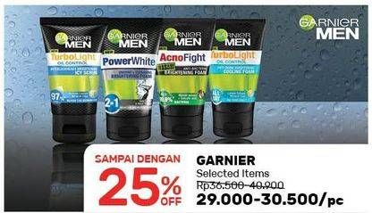 Promo Harga GARNIER MEN Facial Wash  - Guardian