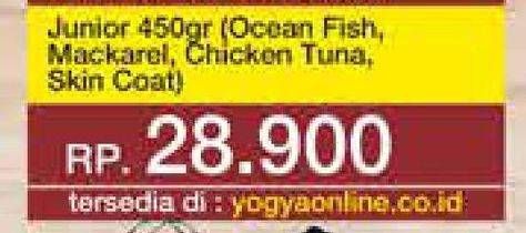 Promo Harga WHISKAS Dry Food Junior Ocean Fish Milky, Junior Ocean Fish, Junior Mackerel 450 gr - Yogya