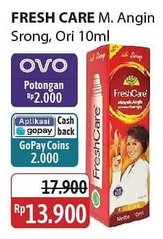 Promo Harga Fresh Care Minyak Angin Aromatherapy Hot Strong, Kayu Putih 10 ml - Alfamidi