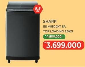 Promo Harga Sharp ES-M9500XT-SA Washing Machine   - Yogya