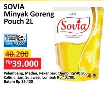 Promo Harga Sovia Minyak Goreng 2000 ml - Alfamart