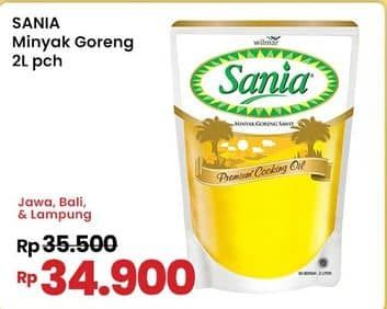 Promo Harga Sania Minyak Goreng 2000 ml - Indomaret