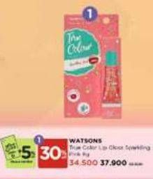 Promo Harga Watsons True Color Lip Gloss Sparkling 8 gr - Watsons