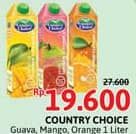 Promo Harga Country Choice Jus Buah Jambu, Mangga, Jeruk 1000 ml - Alfamidi