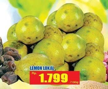 Promo Harga Lemon Lokal per 100 gr - Hari Hari