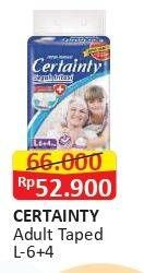 Promo Harga Certainty Adult Diapers L10 10 pcs - Alfamart