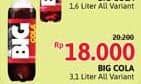 Promo Harga Aje Big Cola Minuman Soda All Variants 3100 ml - Alfamidi