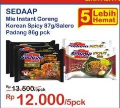 Promo Harga Mie Goreng Salero Padang/ Korean Spicy 5s  - Indomaret