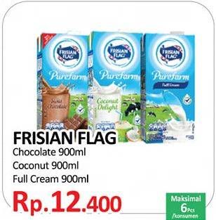 Promo Harga FRISIAN FLAG Susu UHT Purefarm Cokelat, Coconut, Full Cream 900 ml - Yogya