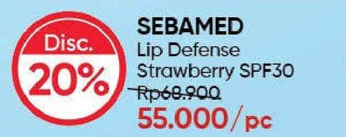 Promo Harga SEBAMED Lip Defense Strawberry SPF30 5 gr - Guardian