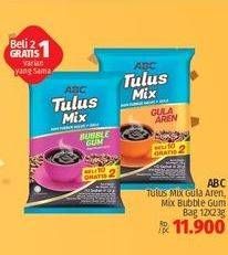 Promo Harga ABC Tulus Mix Gula Aren, Bubble Gum per 12 pcs 23 gr - LotteMart