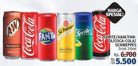 Sprite / A&W / Fanta / Coca-Cola / Schweppes