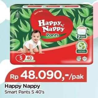 Promo Harga Happy Nappy Smart Pantz Diaper S40 40 pcs - TIP TOP