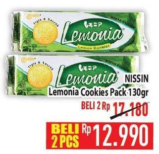 Promo Harga Nissin Cookies Lemonia Lemon 130 gr - Hypermart