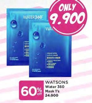 Promo Harga WATSONS Water 360 Mask Mineral Spring Hydrating  - Watsons