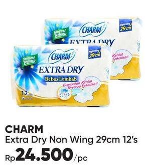 Promo Harga Charm Extra Dry Night Wing 29cm 12 pcs - Guardian