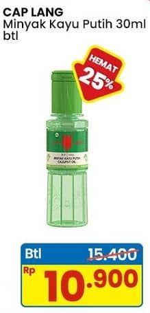 Promo Harga Cap Lang Minyak Kayu Putih 30 ml - Indomaret