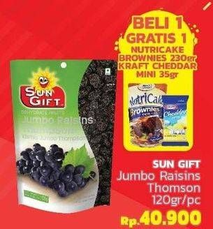 Promo Harga Sun Gift Dried Jumbo Raisins 120 gr - LotteMart