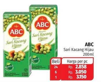 Promo Harga ABC Minuman Sari Kacang Hijau 200 ml - Lotte Grosir