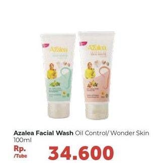Promo Harga AZALEA Gentle Facial Wash Oil Control Anti Acne, Wonder Skin 100 ml - Carrefour
