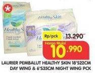 Promo Harga Healthy Skin Day Wing 22cm 18's / Night Wing 35cm 6's  - Superindo