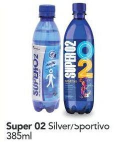 Promo Harga SUPER O2 Silver Oxygenated Drinking Water Sportivo 385 ml - Carrefour