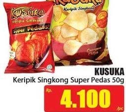 Promo Harga KUSUKA Keripik Singkong Super Pedas 50 gr - Hari Hari