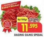 Promo Harga Daging Giling Sapi Spesial per 100 gr - Superindo