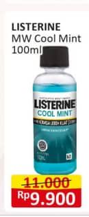 Promo Harga Listerine Mouthwash Antiseptic Cool Mint 100 ml - Alfamart