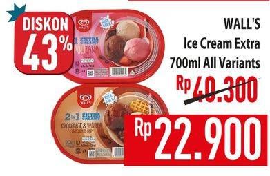 Promo Harga Walls Ice Cream All Variants 700 ml - Hypermart