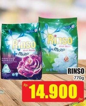 Promo Harga RINSO Detergen Bubuk 770 gr - Hari Hari