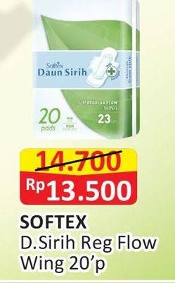 Promo Harga Softex Daun Sirih Wing 23cm 20 pcs - Alfamart