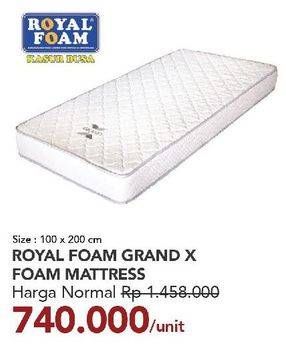 Promo Harga Royal Foam Grand X Foam Mattress  - Carrefour