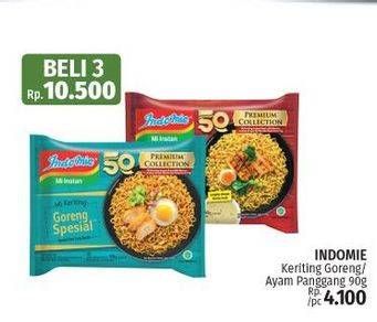 Promo Harga INDOMIE Mi Keriting Ayam Panggang, Spesial 90 gr - LotteMart