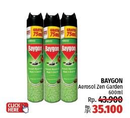 Promo Harga Baygon Insektisida Spray Zen Garden 600 ml - LotteMart