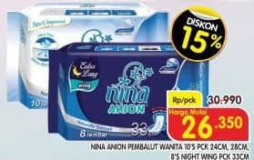 Promo Harga Bagus Nina Anion 24cm, 28cm, 33cm 8 pcs - Superindo