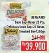 Promo Harga BERNARDI Bakso Sapi/Delicious Sosis Sapi Goreng 25s/Smoke Beef 250gr  - Hypermart