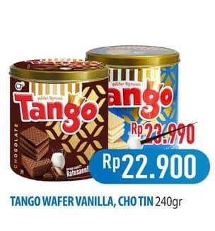 Promo Harga Tango Wafer Vanilla Milk, Chocolate 300 gr - Hypermart