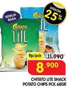 Promo Harga Chitato Lite Snack Potato Chips All Variants 68 gr - Superindo