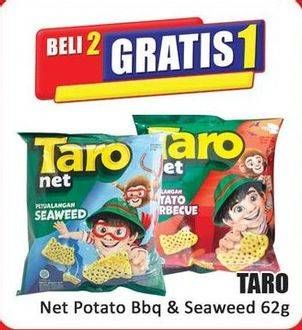 Promo Harga Taro Net Potato BBQ, Seaweed 65 gr - Hari Hari