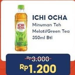 Promo Harga ICHI OCHA Minuman Teh Melati, Green Tea 350 ml - Indomaret